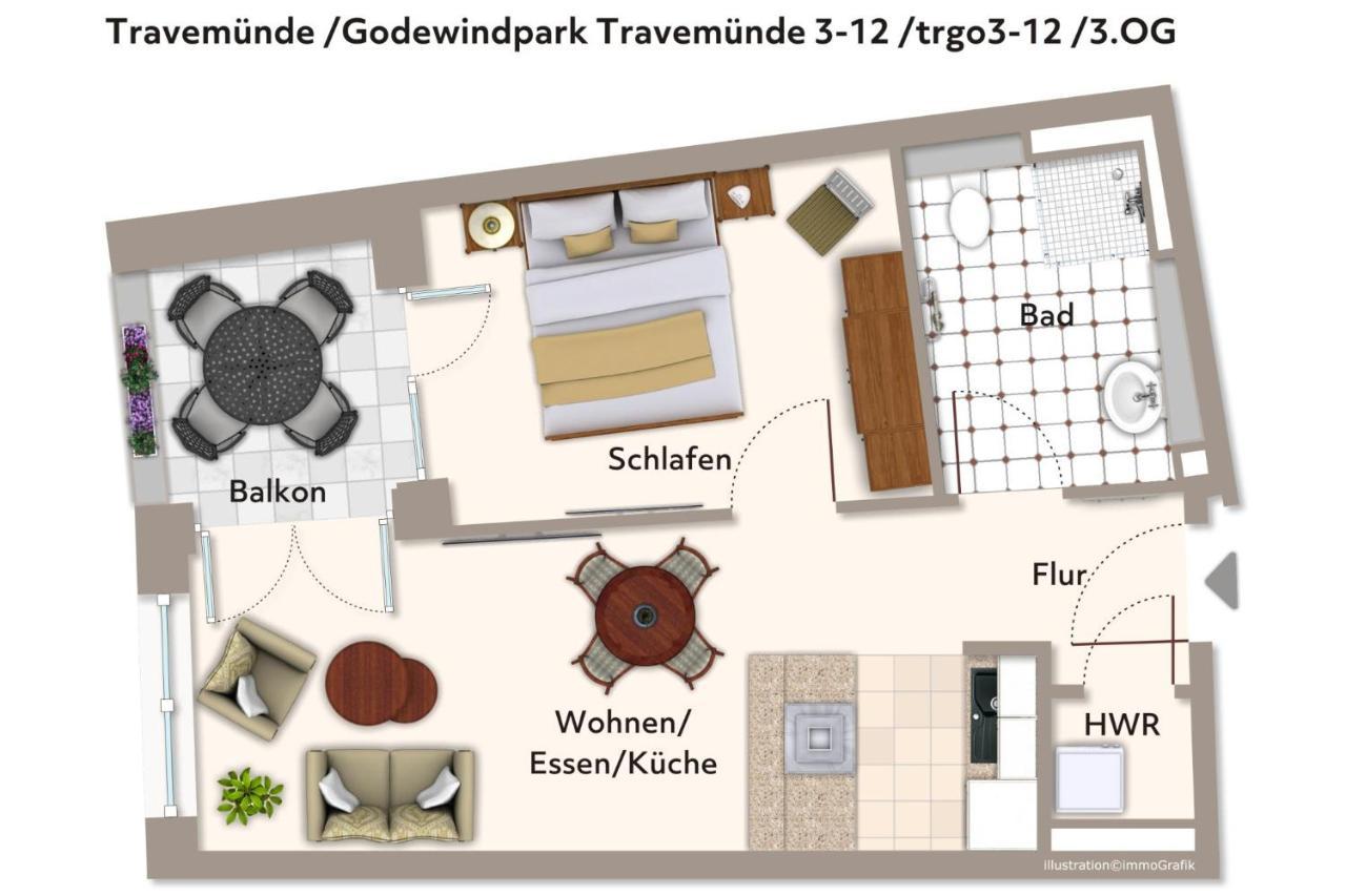 Godewindpark Travemuende Godewindpark Travemuende 3-12 Apartment Lubeck Exterior photo